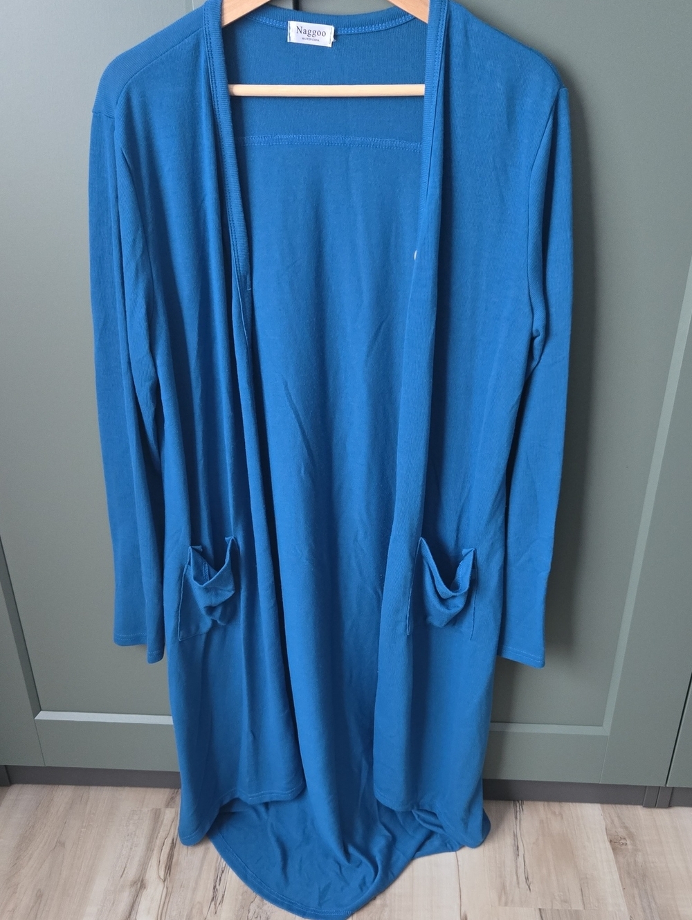Amazon Essentials Blue Knit Cardigan Sweater
